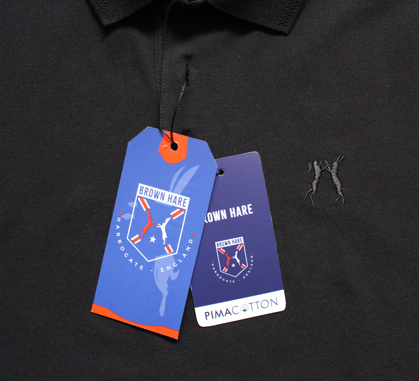 Brown Hare Classic Polo Shirt Black