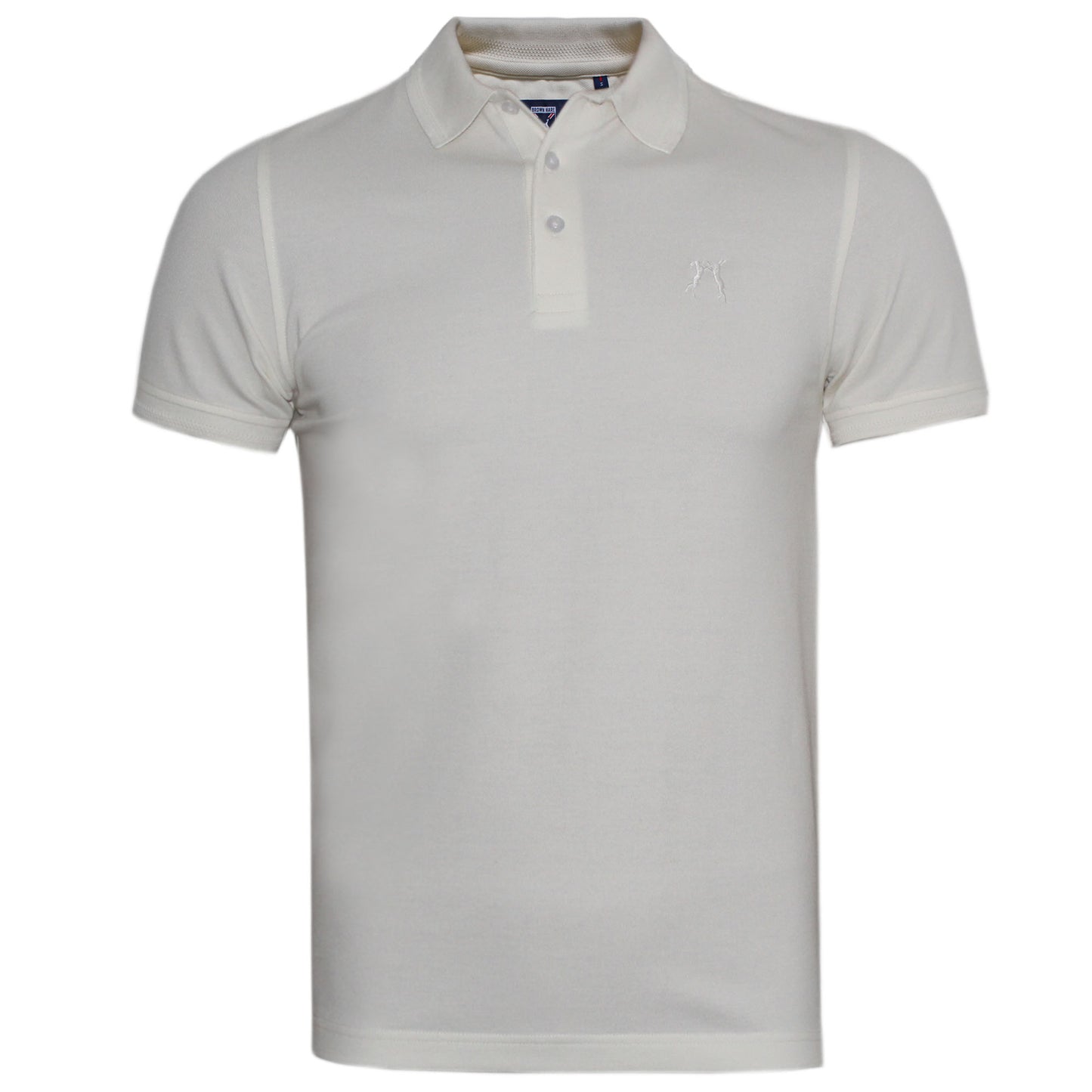 Brown Hare Classic Polo Shirt Egret White