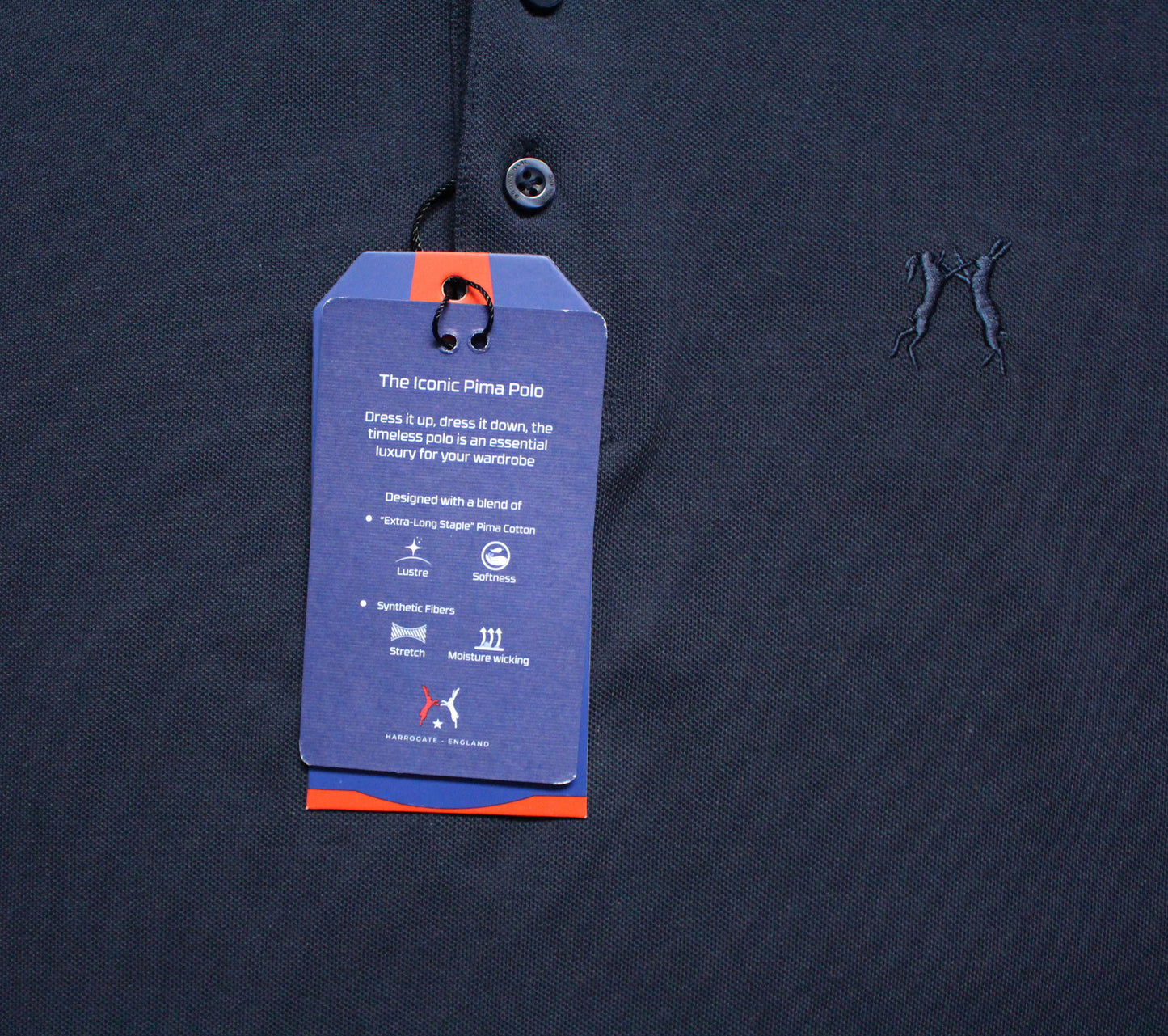 Brown Hare Classic Polo Shirt Navy Blue