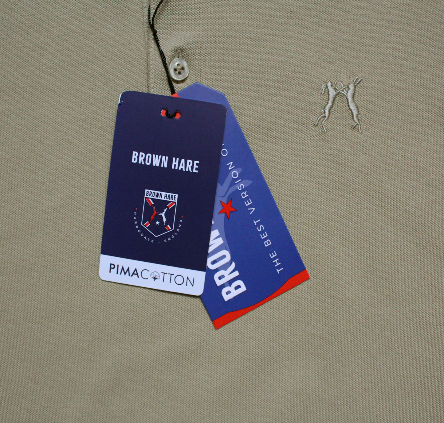 Brown Hare Classic Polo Shirt Antique Khaki