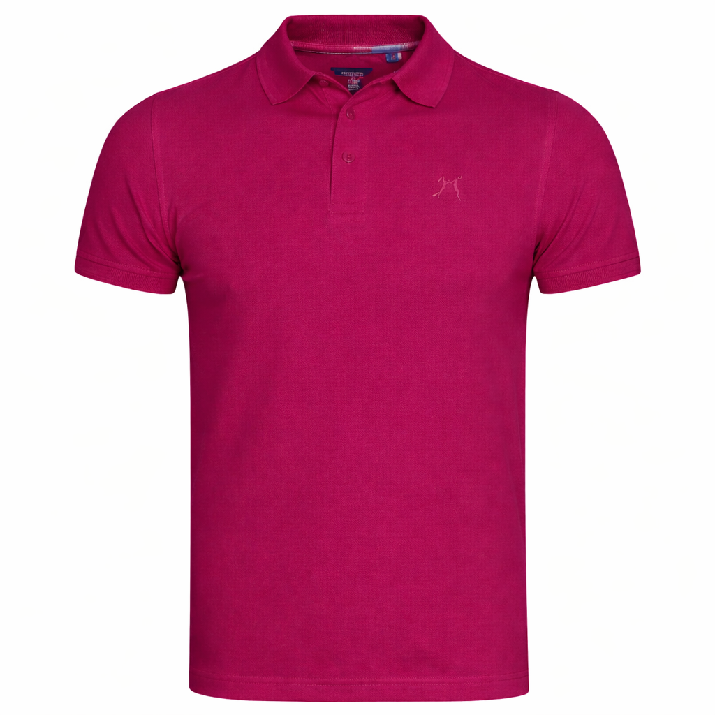 Brown Hare Classic Polo Shirt Burgundy AU