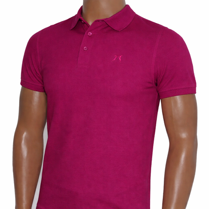 Brown Hare Classic Polo Shirt Burgundy AU